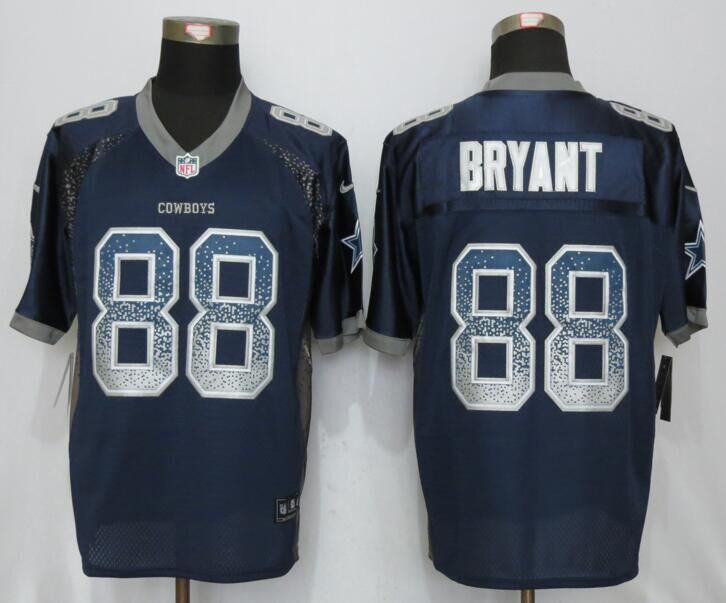 Dallas cowboys 88 Bryant Drift Fashion Blue NEW Nike Elite Jerseys